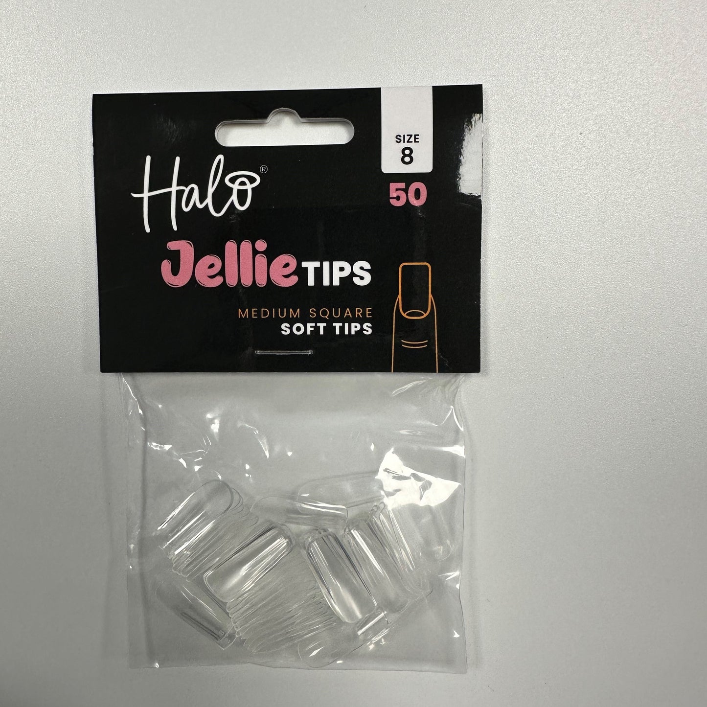 Halo Jellie Nail Tips Medium Square