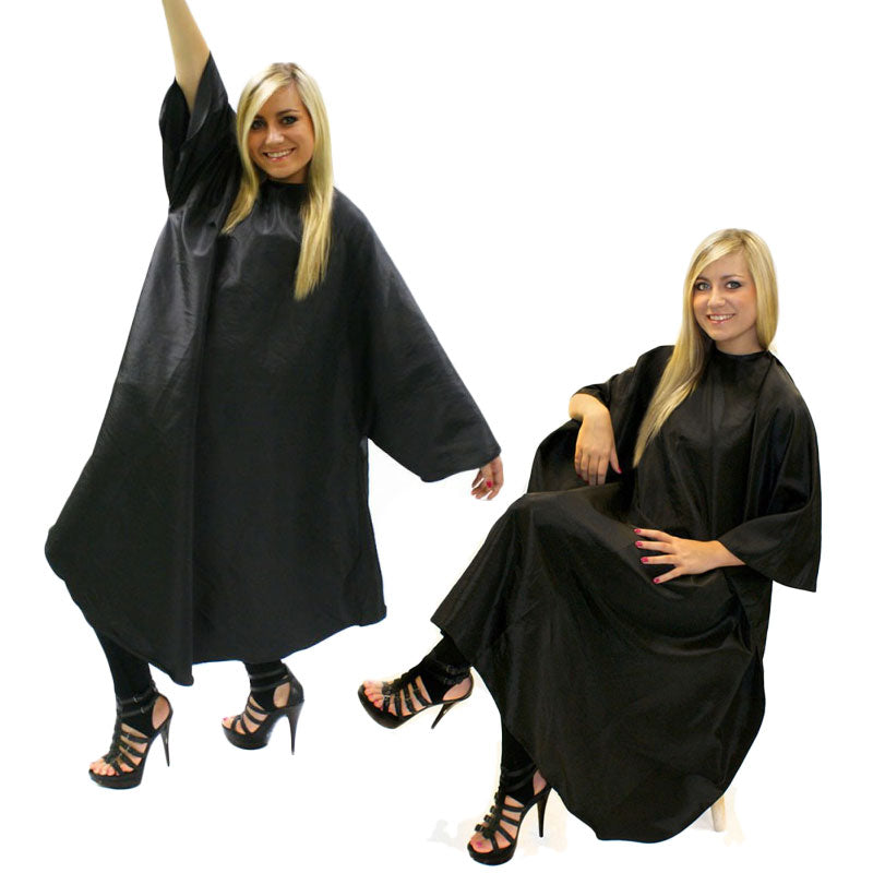 Gown Sleeved Black With Poppers
