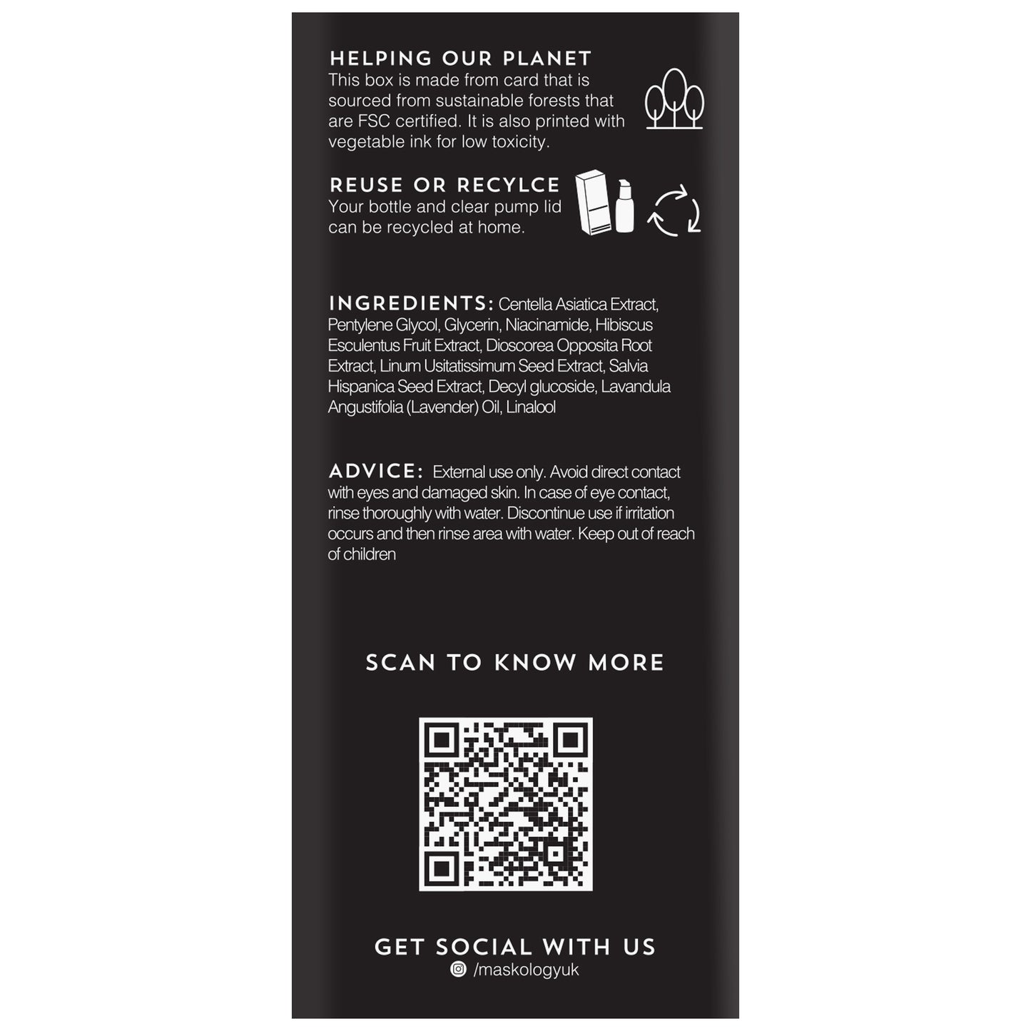 Maskology NIACINAMIDE Daily Serum Cica Chia Seed