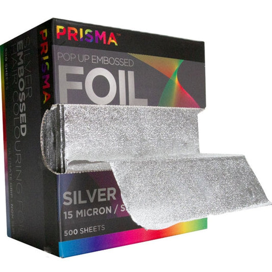 Prisma PopUp Embossed Foil - Silver (120mm x 273mm) (500pcs)
