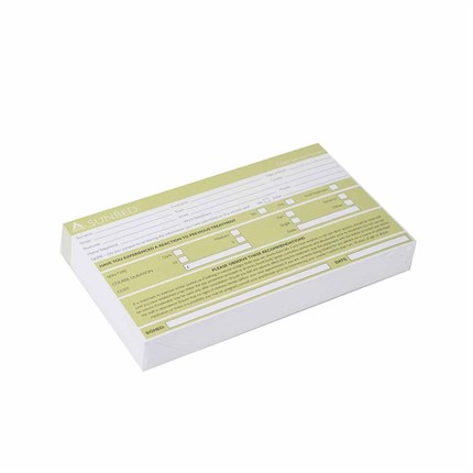 Sunbed Record Cards