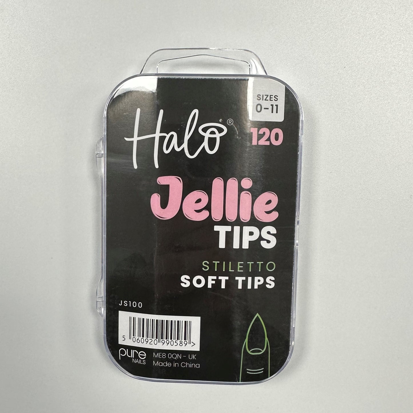 Halo Jellie Nail Tip Stiletto