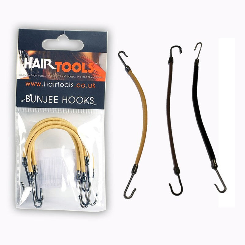 HAIR TOOLS BUNJEE HOOKS BROWN