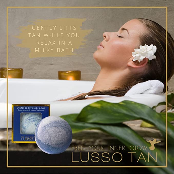 Lusso Tan Removing Bath Bomb - Winter Nights