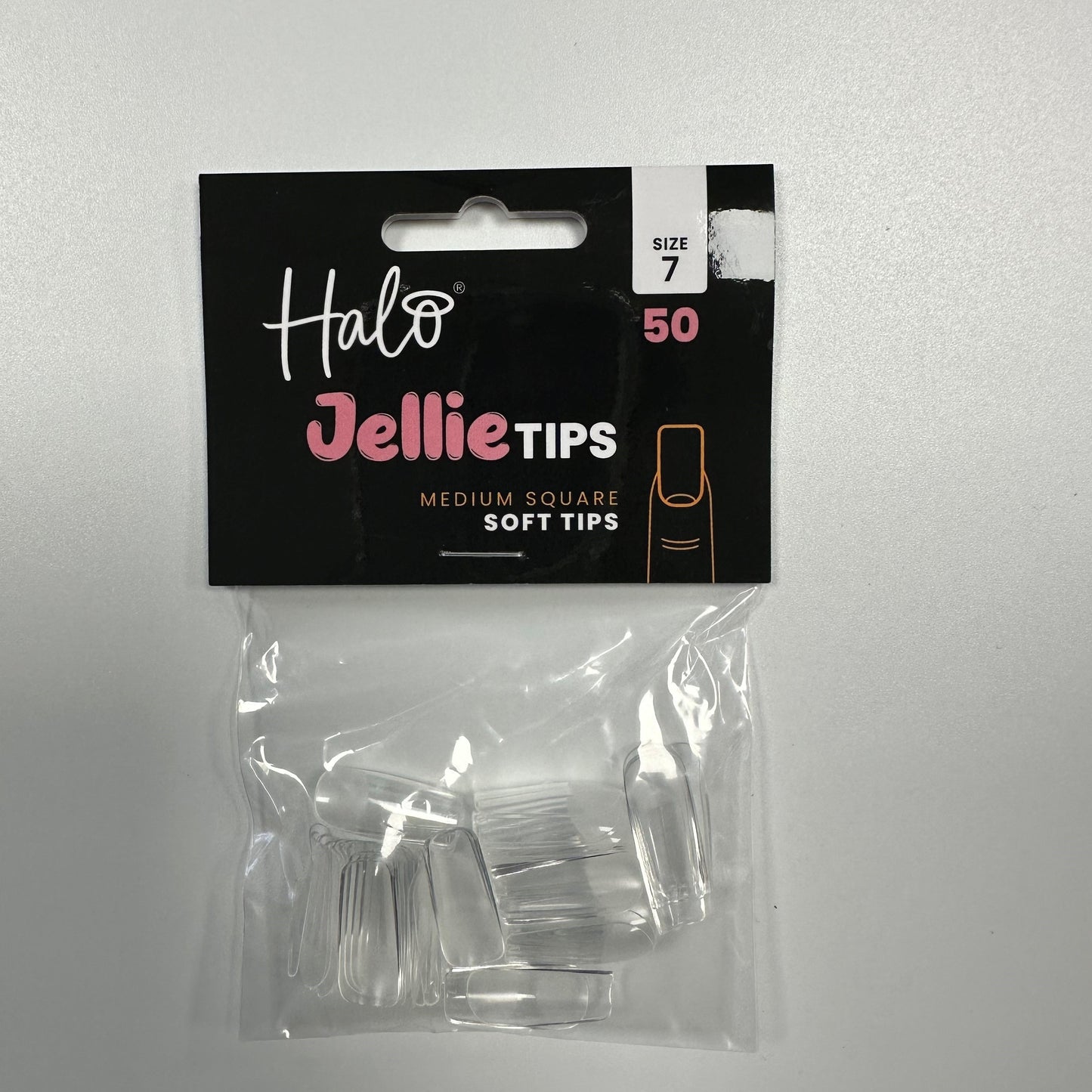 Halo Jellie Nail Tips Medium Square