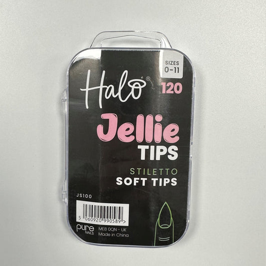 Halo Jellie Nail Tip Stiletto