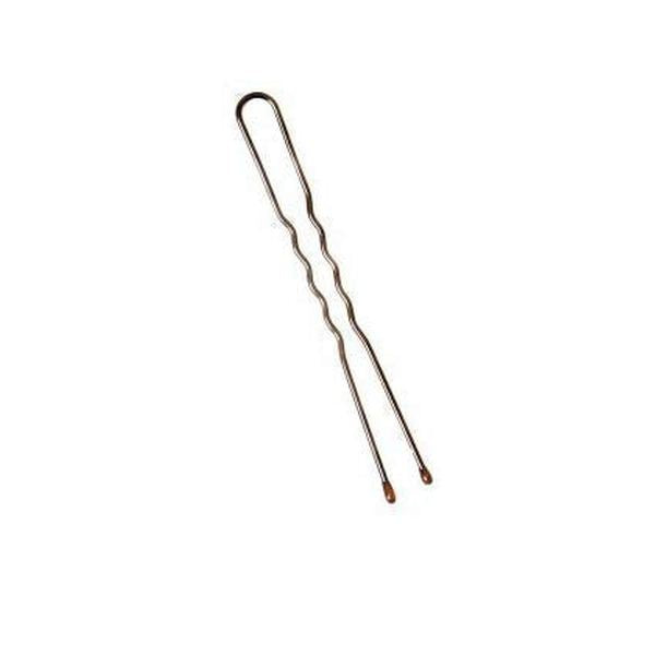 2 inch brown fine wavy pins