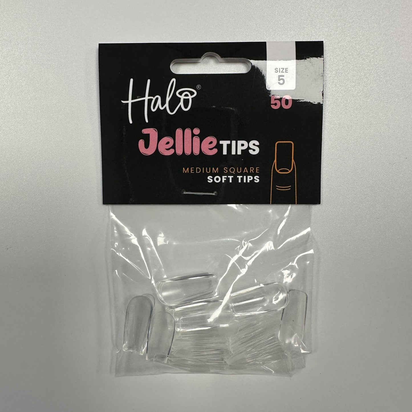 Halo Jellie Nail Tips Medium Square