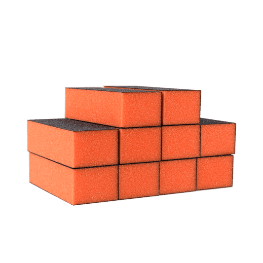 Sanding block Orange 100/180 4 way 10pk (D)