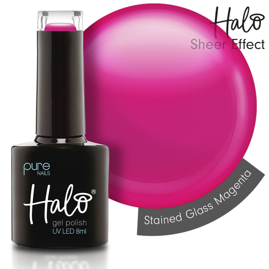 Halo Stained Glass Magenta