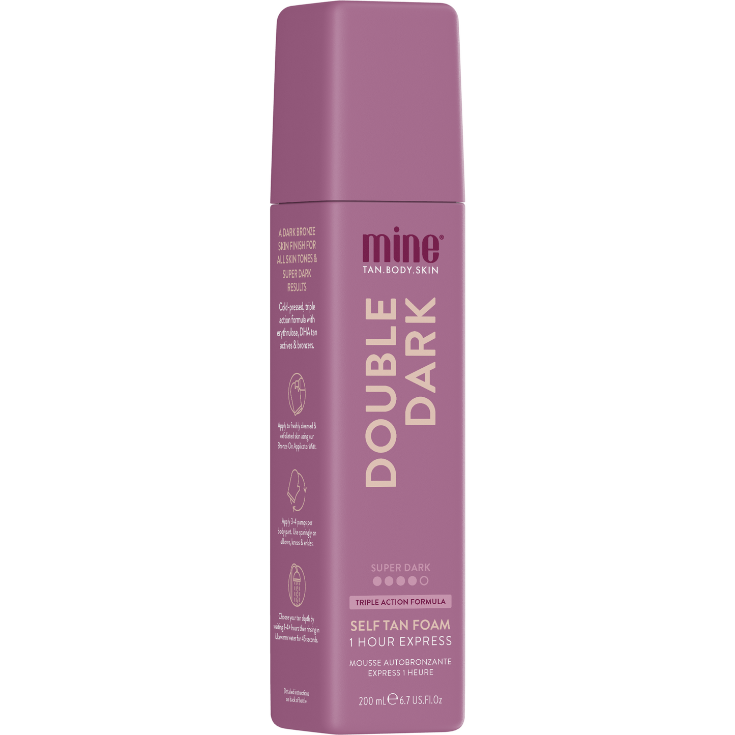 Double Dark Self Tan Foam 200ml