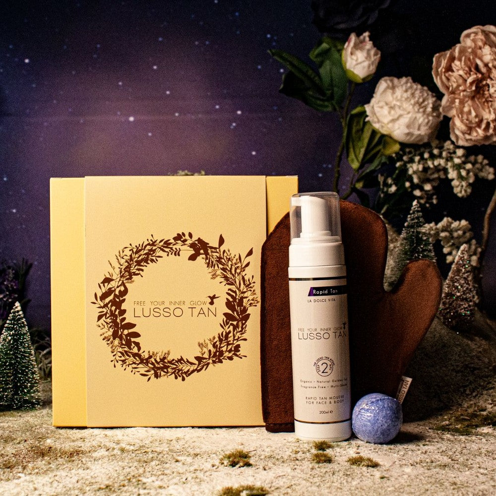 Lusso Tan The Radiant Glow Set Ultra Dark Mousse