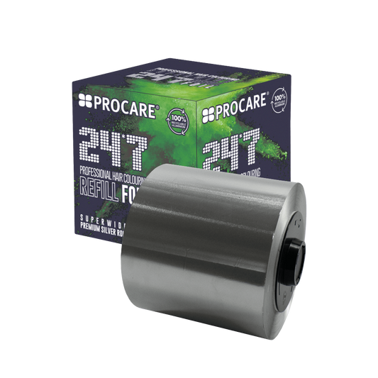 PROCARE PREMIUM SUPERWIDE SILVER 24/7 HAIR FOIL REFILL ROLL 120MM X 450MTR