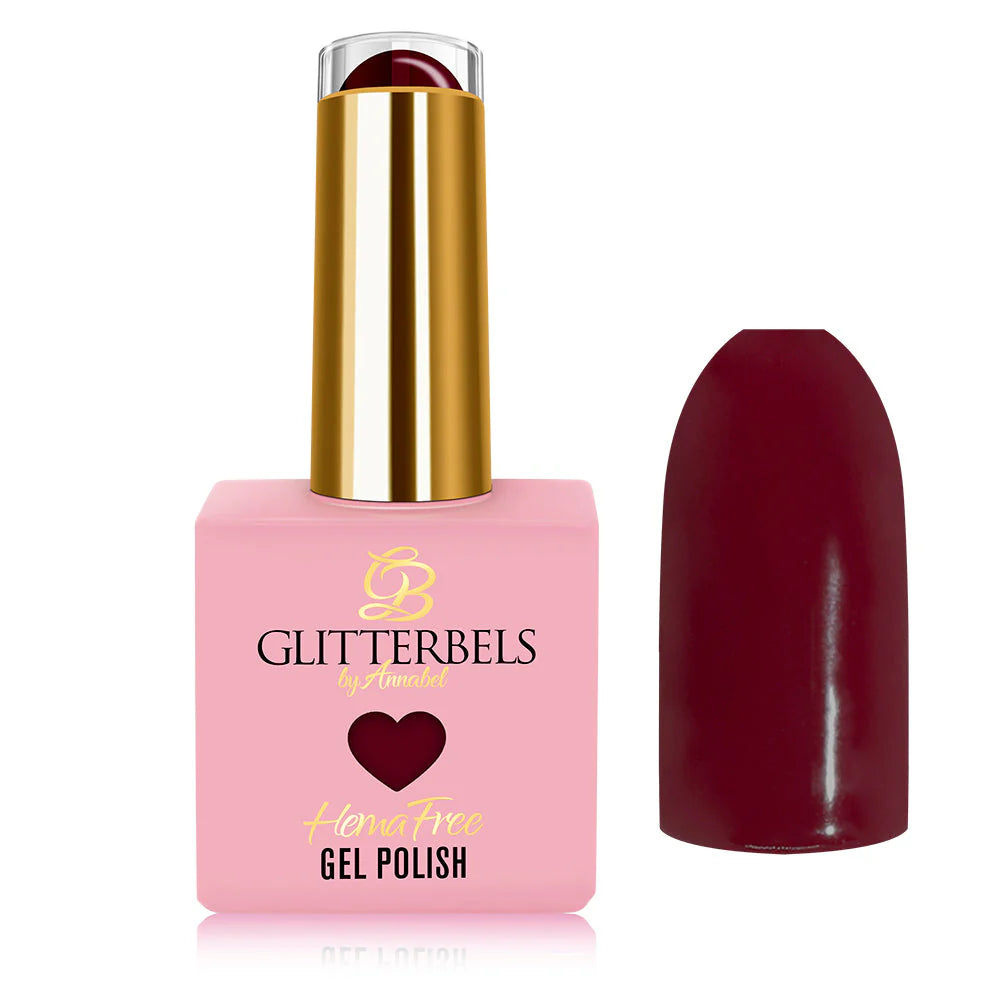 Glitterbels Hema Free Gel Polish - Written In Red
