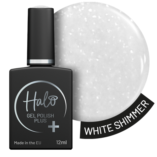 Halo Gel Polish Plus White Shimmer 12ml