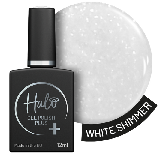 Halo Gel Polish Plus White Shimmer 12ml