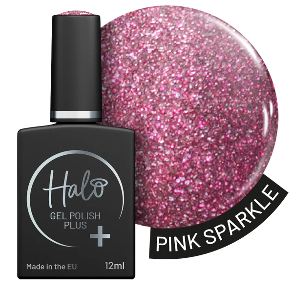 Halo Gel Polish Plus Pink Sparkle 12ml