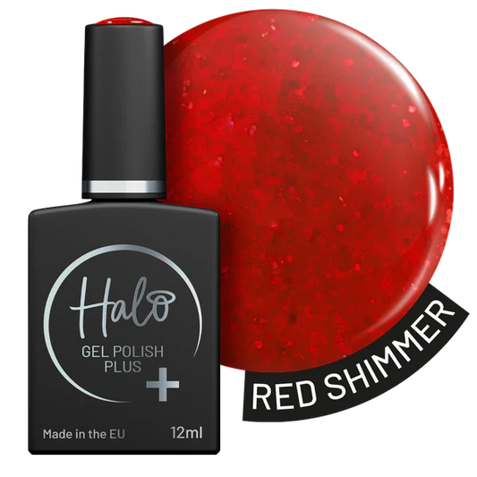 Halo Gel Polish Plus Red Shimmer 12ml