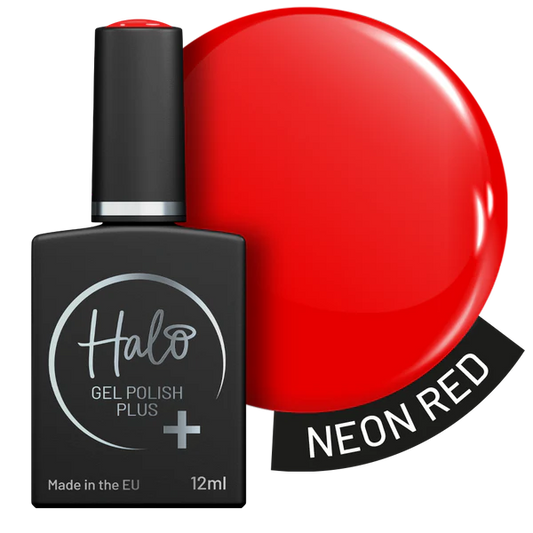 Halo Gel Polish Plus Neon Red 12ml