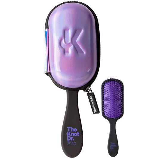 The Knot Dr. Pink Pro Mini With Case Hairbrush