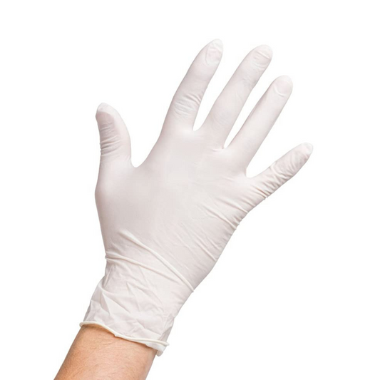 Latex powder free gloves large