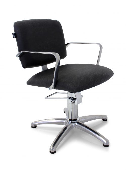 REM Atlas Styling Chair Black & Chrome