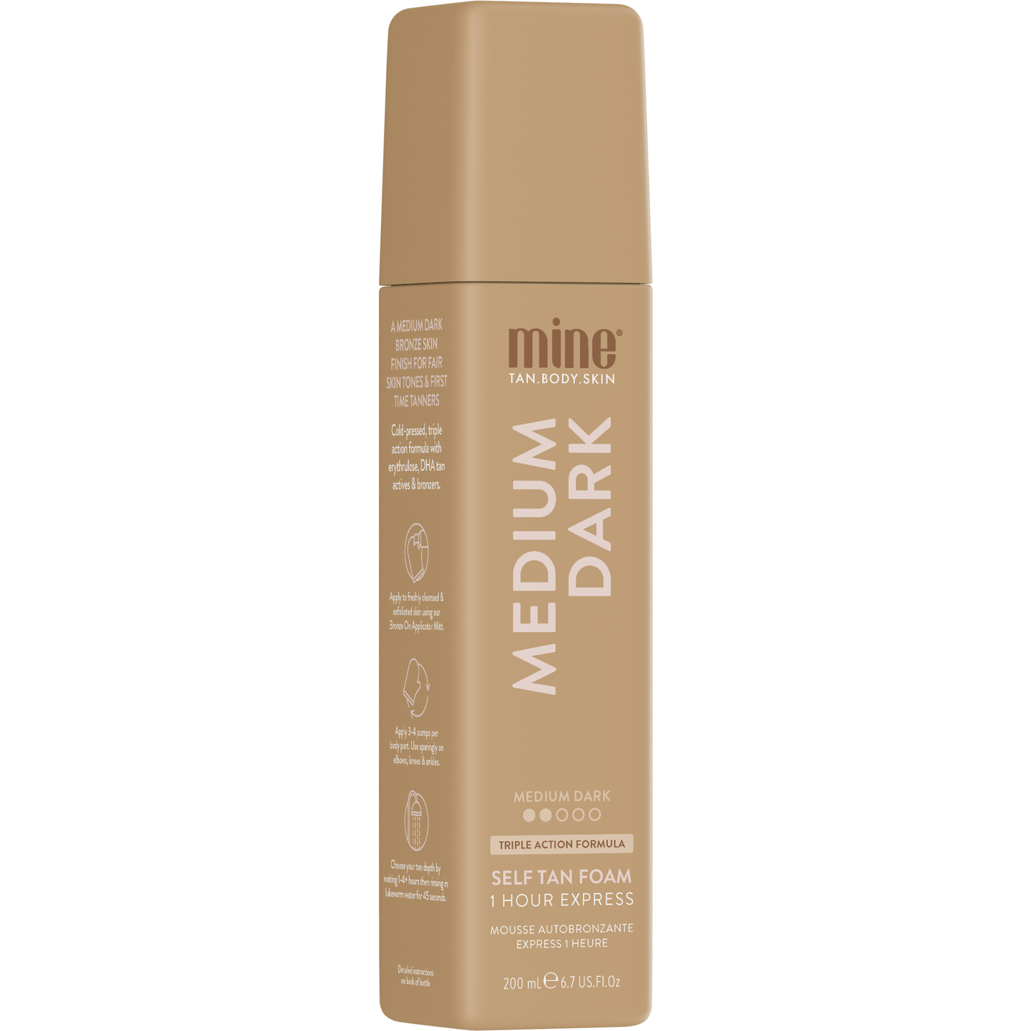 Medium Dark Self Tan Foam 200ml