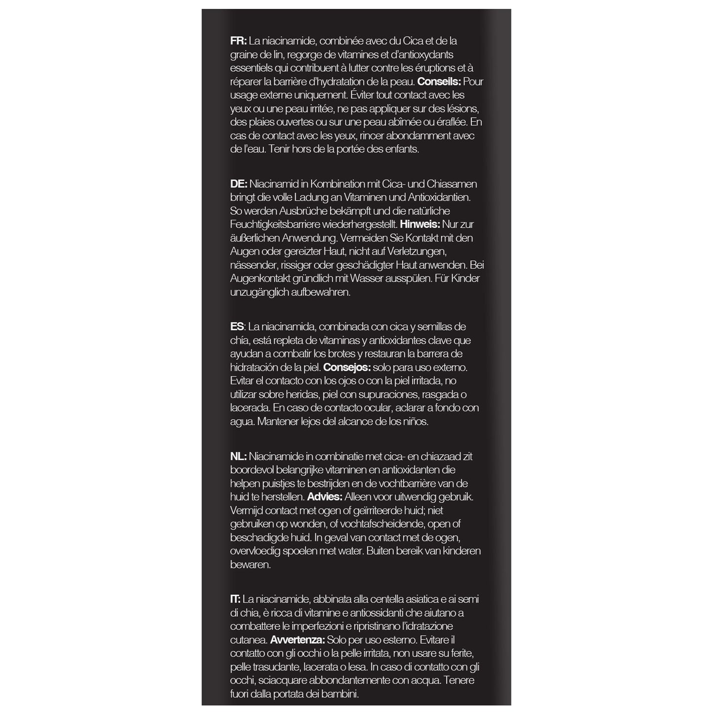 Maskology NIACINAMIDE Daily Serum Cica Chia Seed