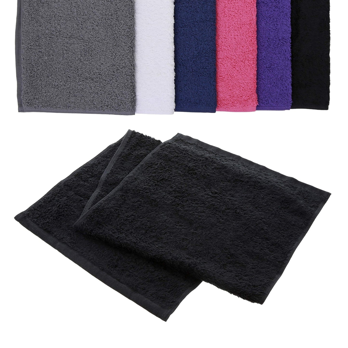 Deluxe Cotton Gym towel 30cm x 90cm BLk