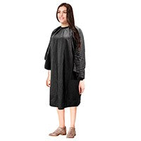 Redspot polyester gown poppers blk