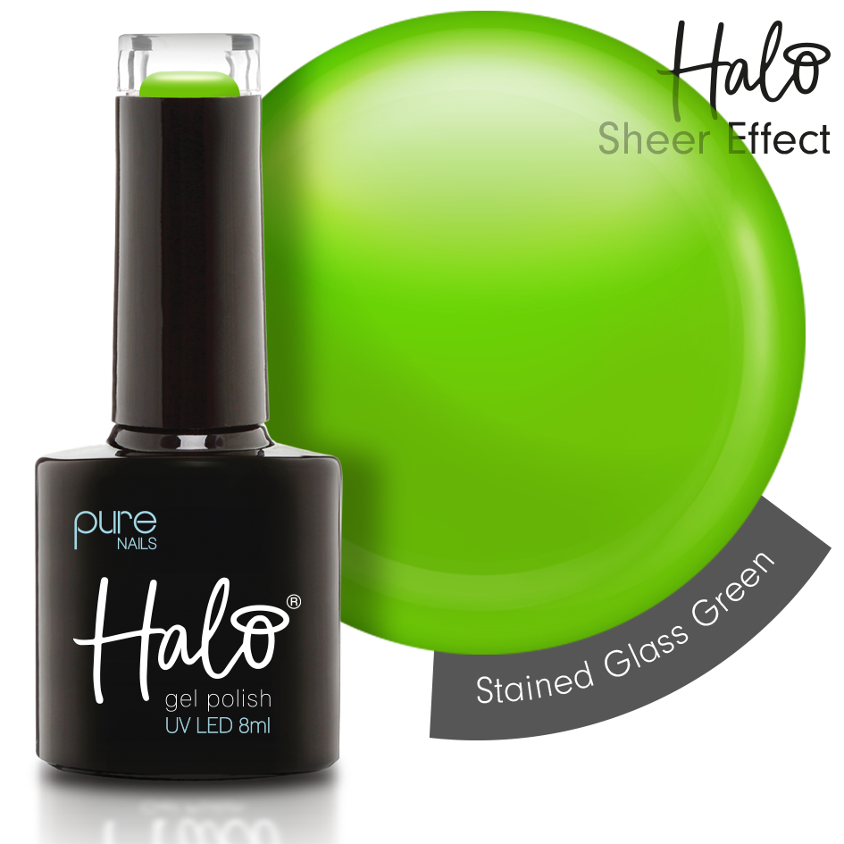 Halo Stained Glass Green