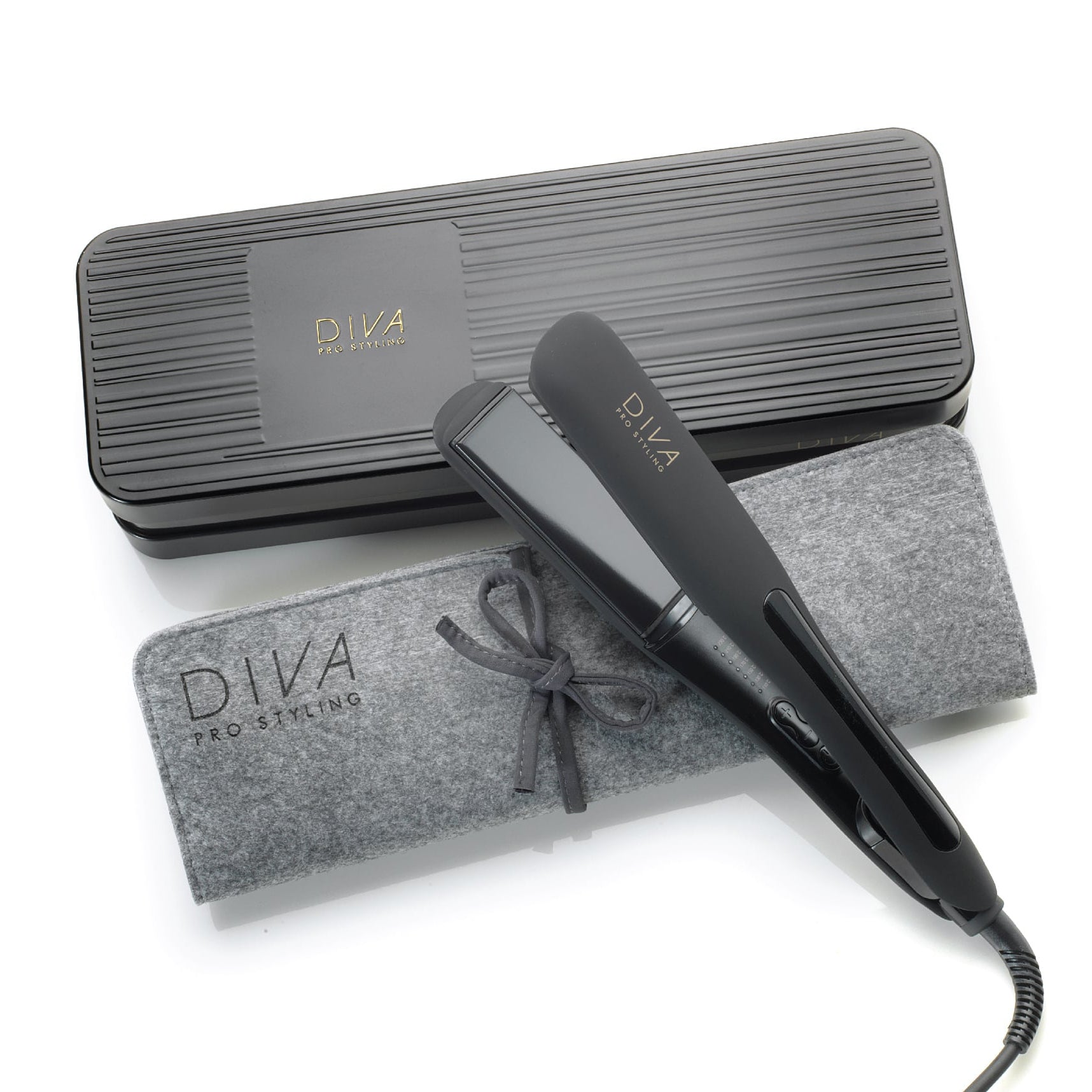 Diva digital wide hair straightener