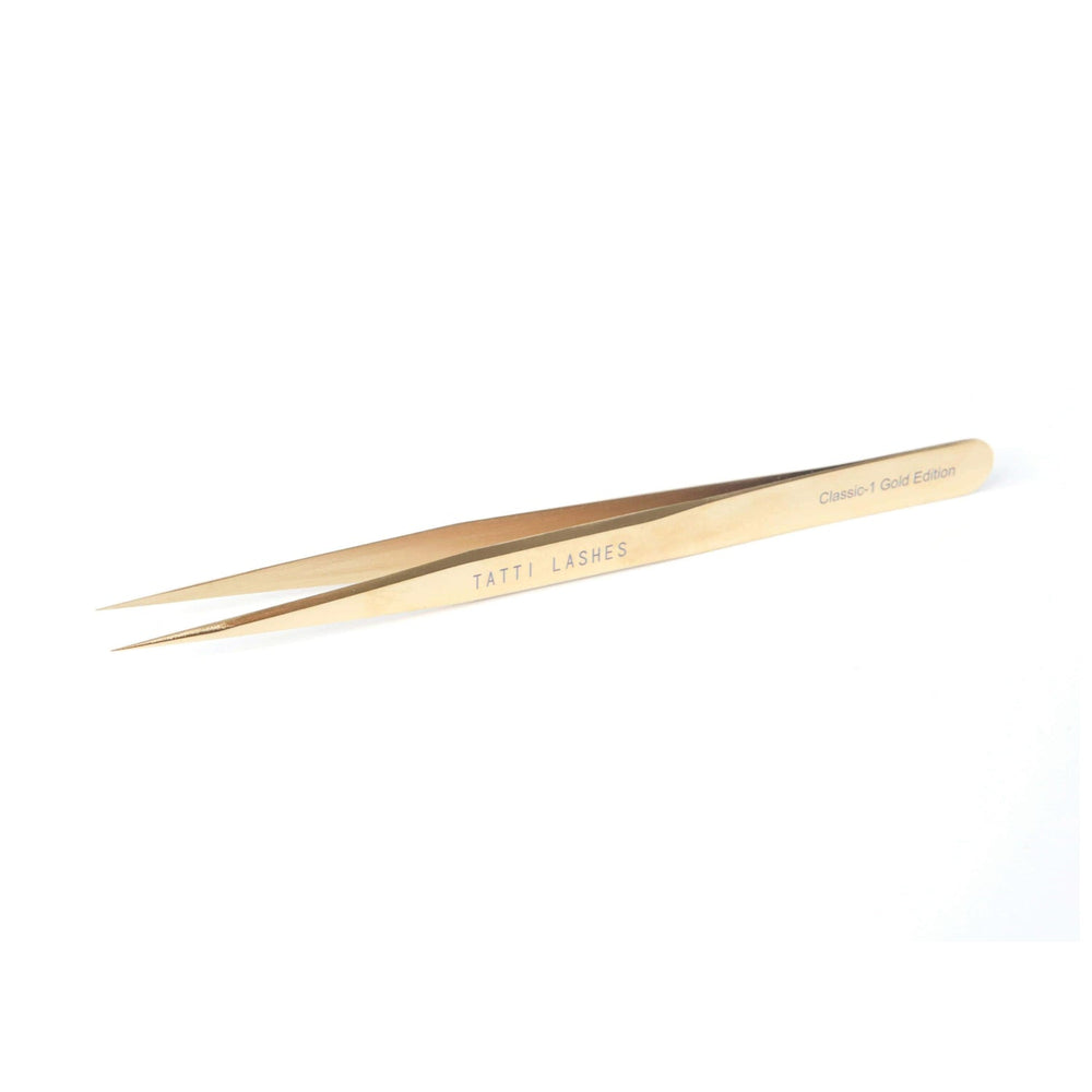 Tatti Lashes Classic Tweezers Gold Edition