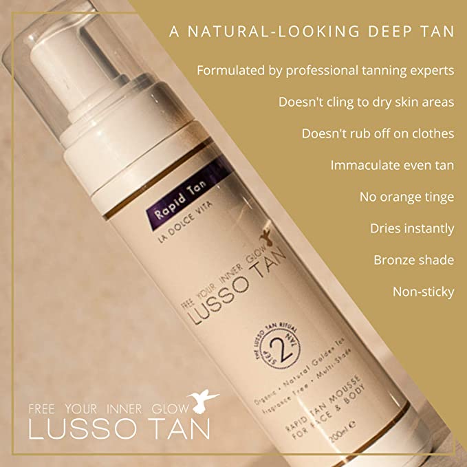 Lusso Tan Mousse - Rapid Tanning Mousse 200ml