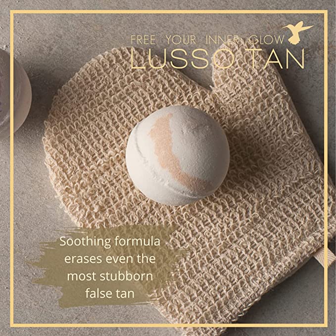 Lusso Tan Removing Bath Bomb - Original Lemon (D)
