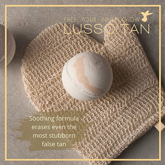 Lusso Tan Removing Bath Bomb - Original Lemon