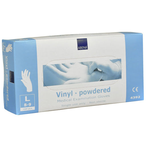 Large Vinyl Powdered Gloves