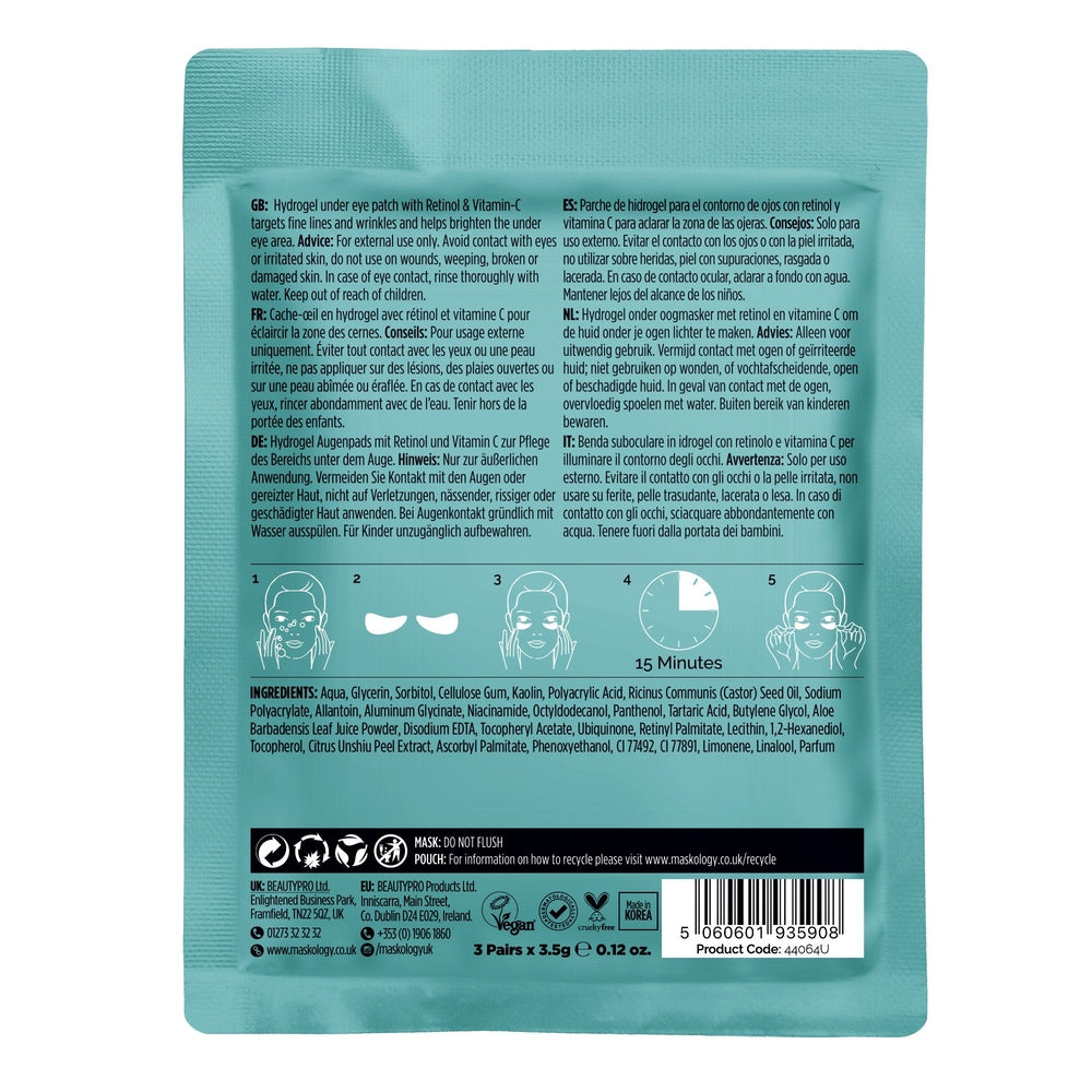 Maskology RETINOL + VITAMIN-C Professional Under Eye Mask