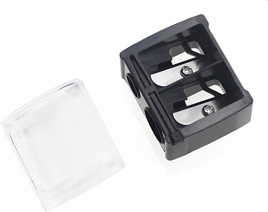 Cosmetic pencil sharpener double