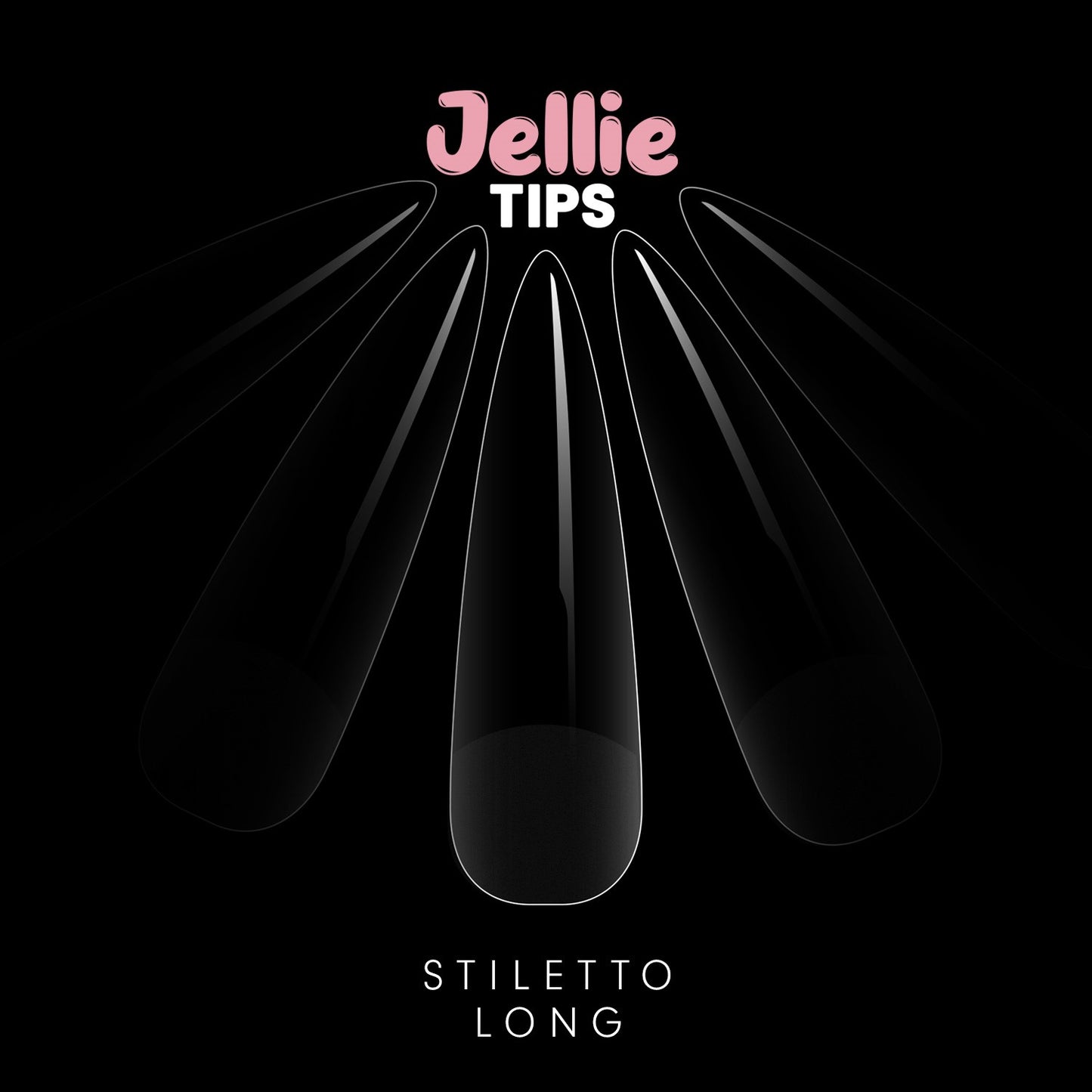 Halo Jellie tips Stiletto Long