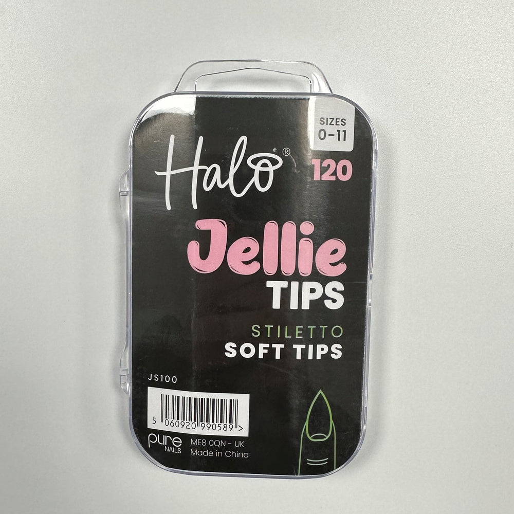 Halo Jellie Nail Tip Stiletto