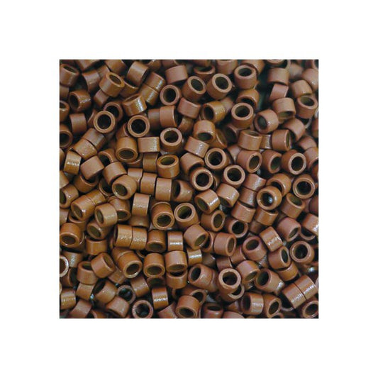 2.8mm Plastic Coated micro rings1000/jar Dark Brown