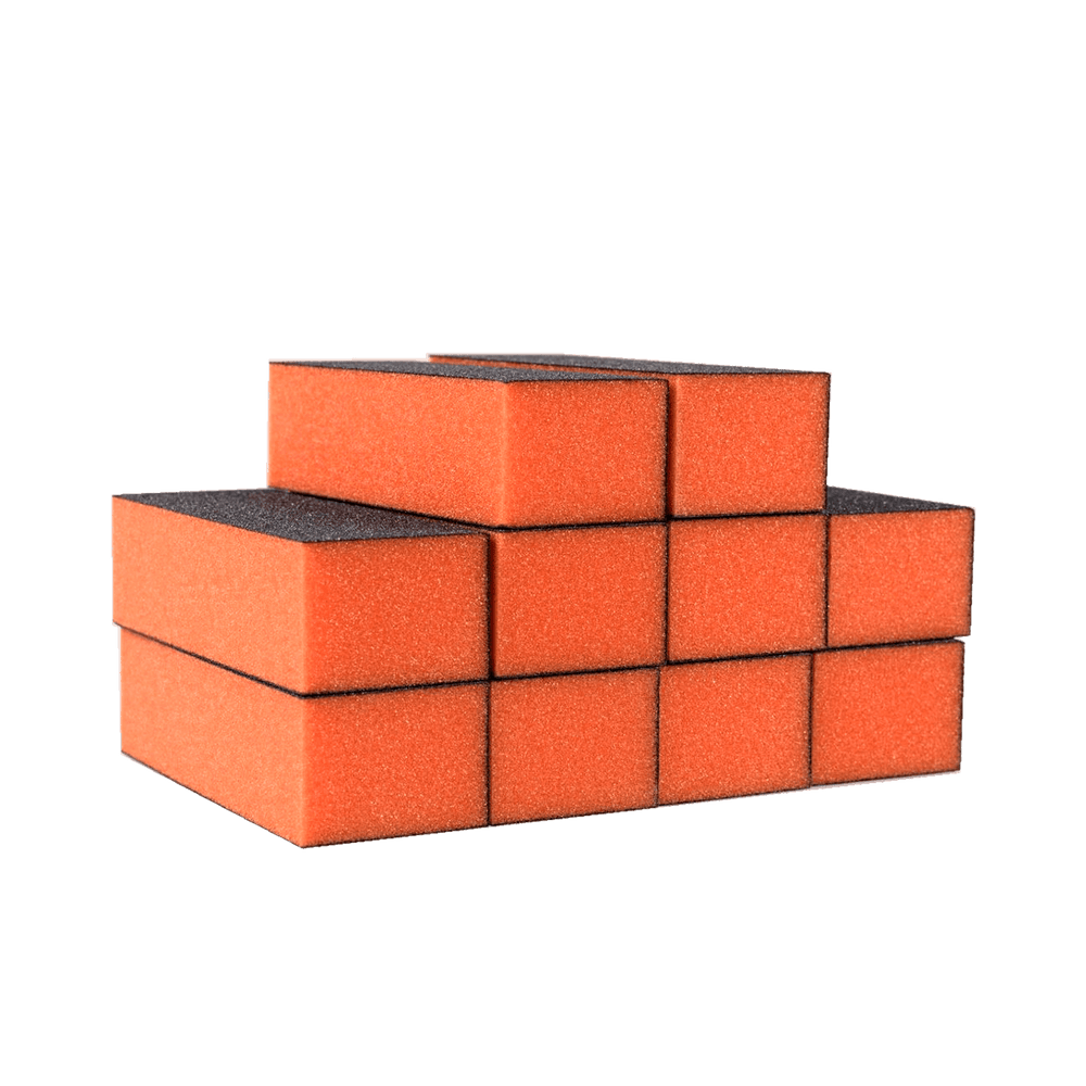 Sanding block Orange 100/180 4 way 10pk (D)