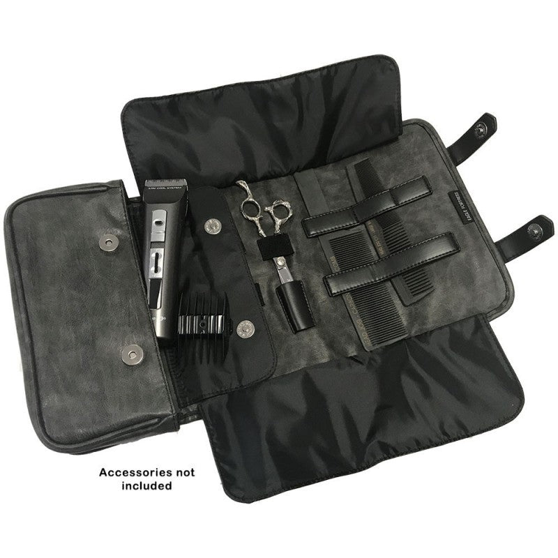 HEAD JOG BARBER TOOL ROLL CHARCOAL