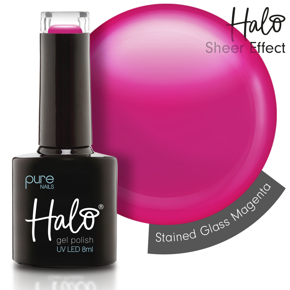 Halo Stained Glass Magenta