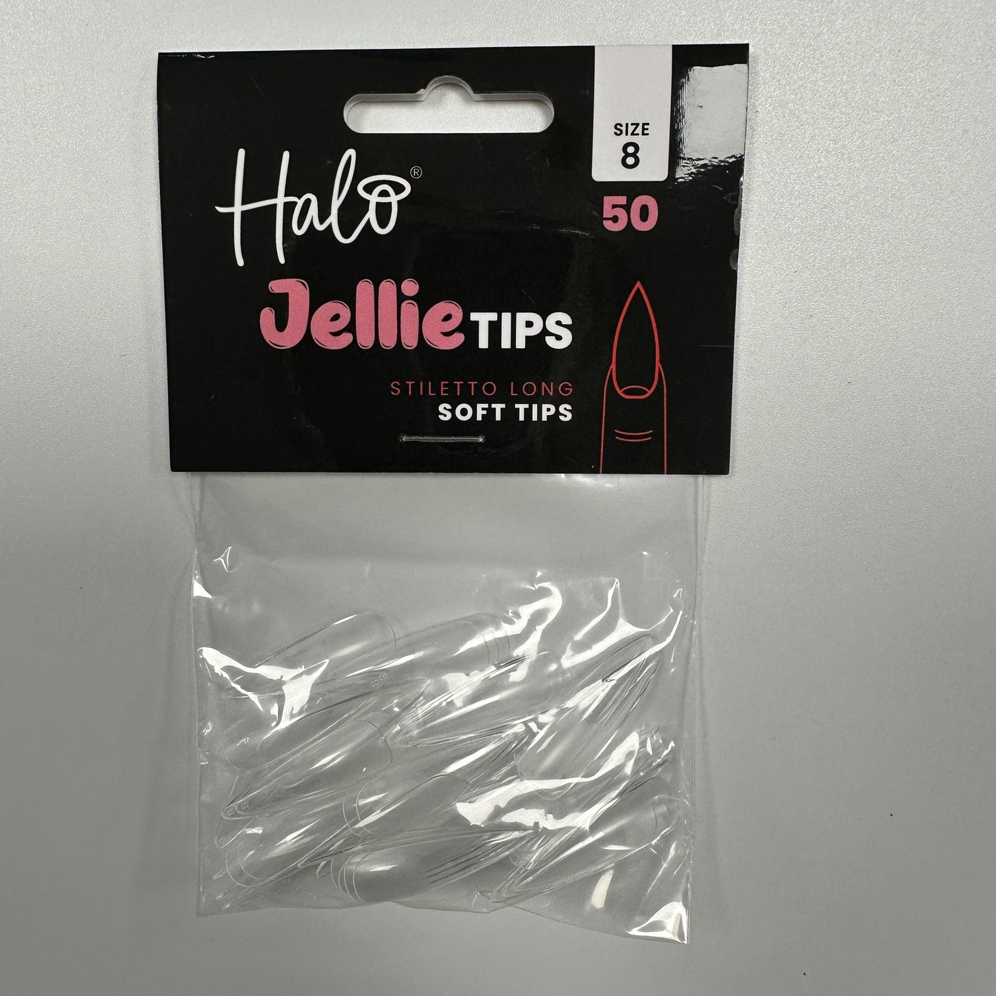 Halo Jellie tips Stiletto Long