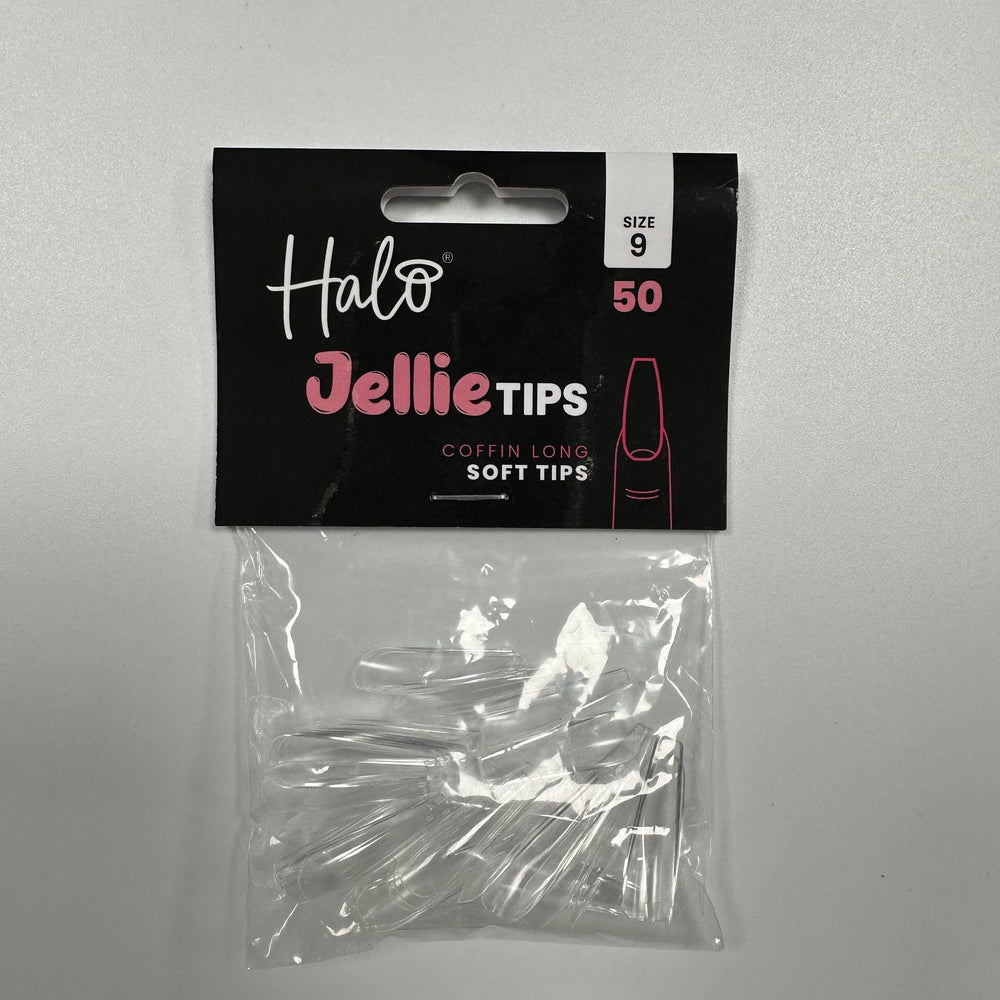 Halo Jellie Nail Tips Coffin Long
