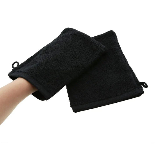 Aztec Cotton Mitt Pair Black