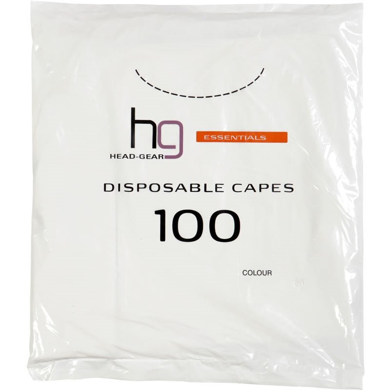 Head Gear disposable shoulder capes clear 100