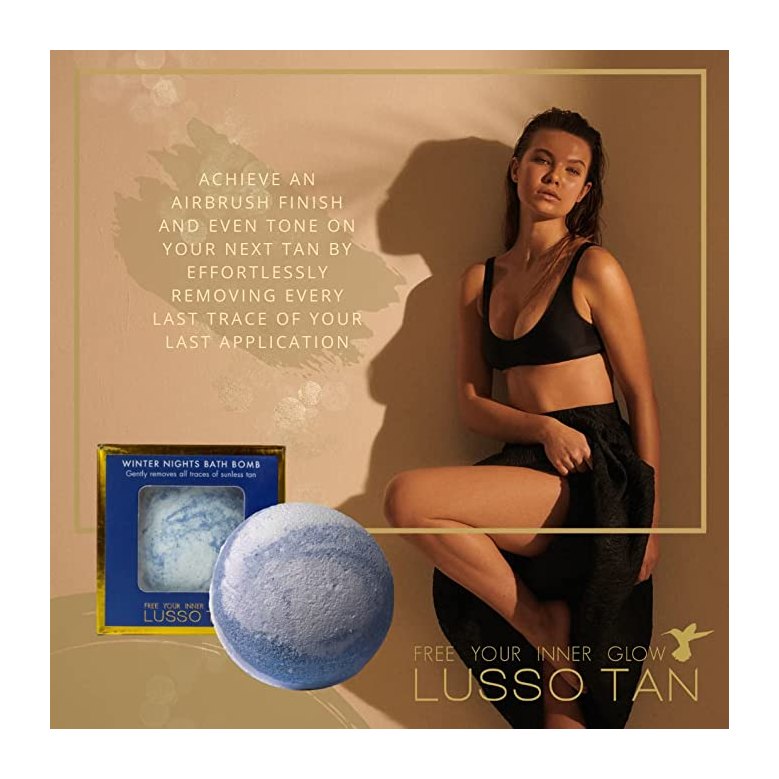 Lusso Tan Removing Bath Bomb - Winter Nights